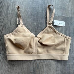 NWT Soma Soft Tan Unlined Wireless Nursing Bra 34D